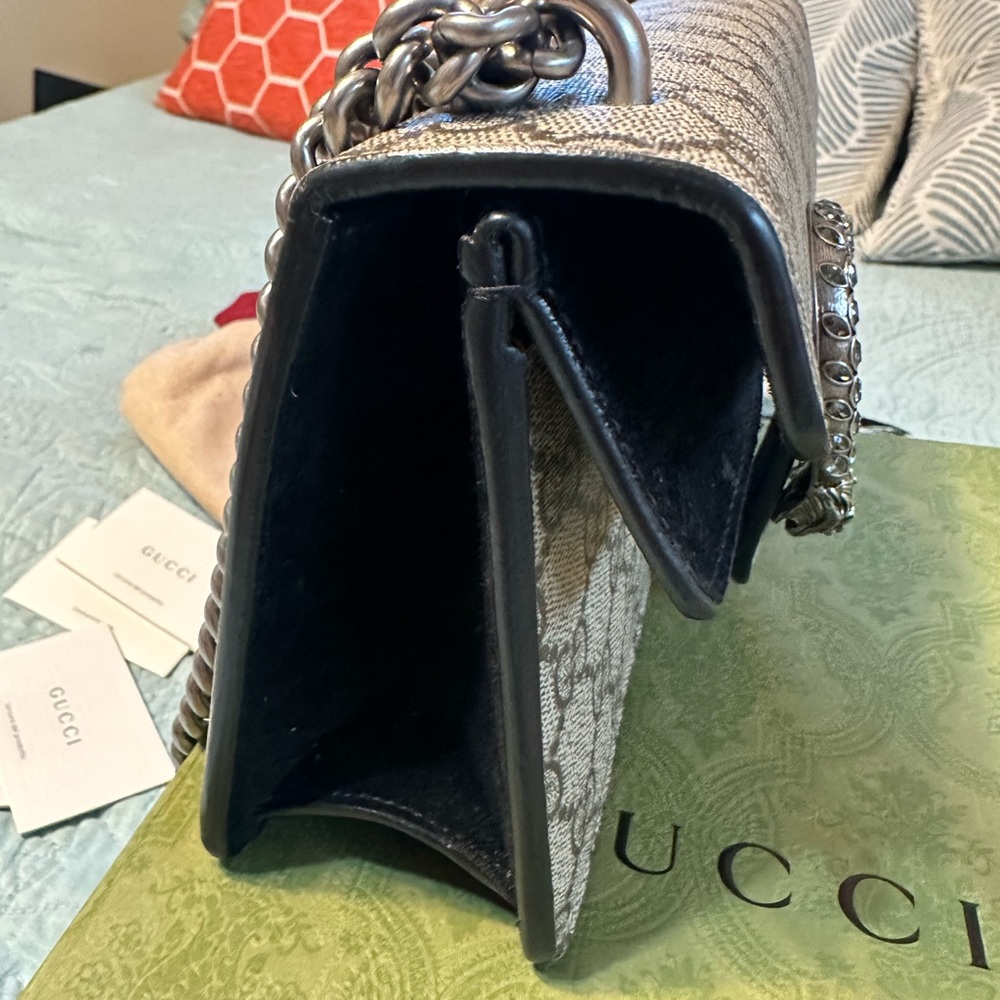 DIONYSUS RECTANGULAR BAG black suede - Picture 8 of 15